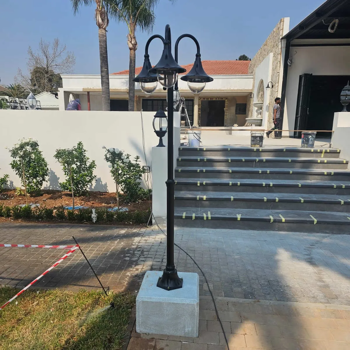 Cement lamp post example 1